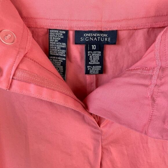 NWT Jones New York Signature Pink Pants Size 10 - Picture 3 of 7